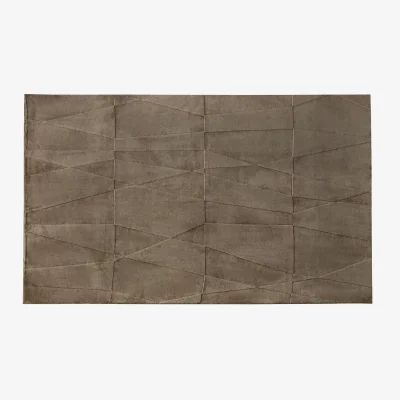 The Range Velvet Serenity Washable Rug - Brown / 160cm