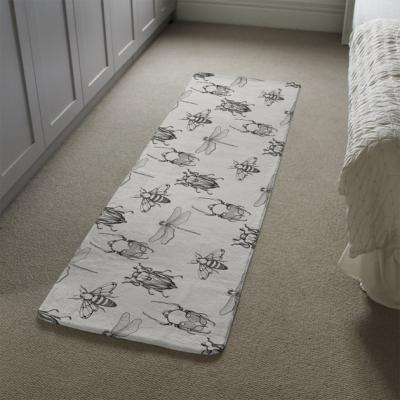 The Range Sketch Of Scarab Beetle May Bug Bee And Dragonfly Runner Rug - Black