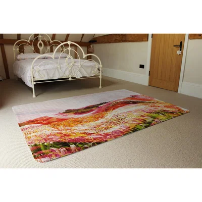 The Range Wheat Field Paint Rug - Red / 230cm