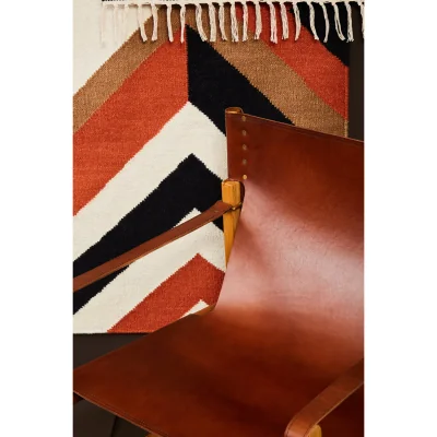 The Range Bosie Villon Zig Zag Pattern Rug - Multicolour