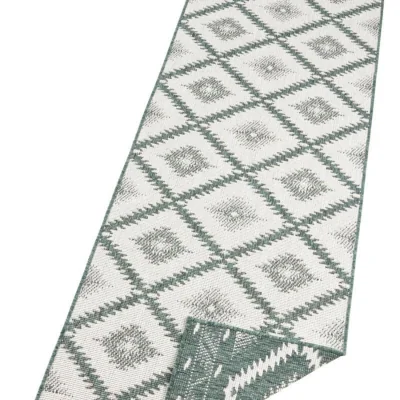 The Range Reversible Malibu Indoor & Outdoor Rug - Green - Green / 350.0cm