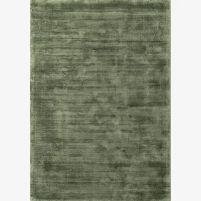 The Range Hanse Home Vikosa Jane Viscose Plain Rug Green - Green / 150.0cm / 80.0cm