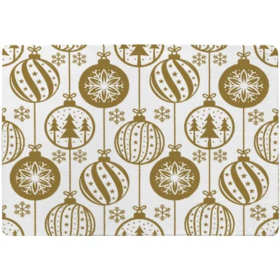 The Range Christmas Baubles Style Rug - blue / 230cm