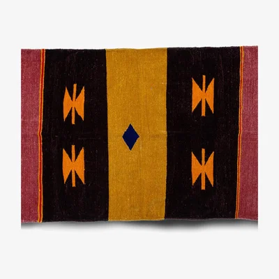 The Range Tri colour tribal rug - Brown