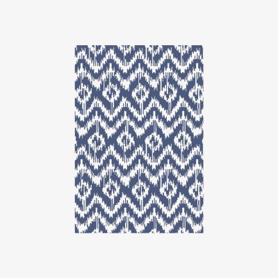 The Range Tribal Geo Outdoor Rug - Slate Blue