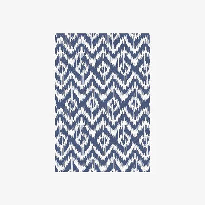 The Range Tribal Geo Outdoor Rug - Slate Blue