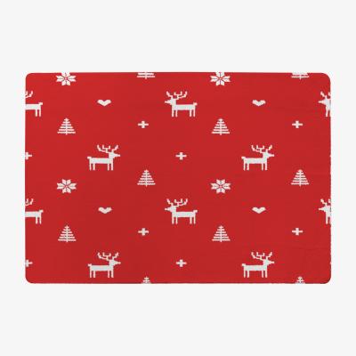 The Range Norway Christmas Festive Sweater Style Rug - red / 230cm