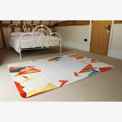 The Range Autumn Geometric Rug - Orange / 230cm