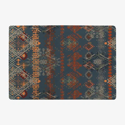 The Range Ethnic Boho Distressed Pattern Rug - Brown / 150cm