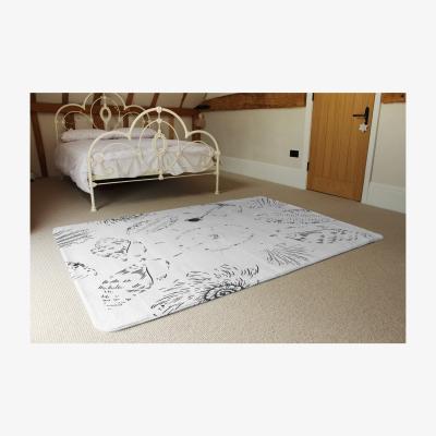 The Range Drawn Nautical Elements Designer Rug - White / 230cm