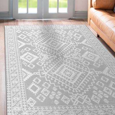 The Range Vernal Yonker Machine washable Area Rug, Grey - Grey / 152 cm x 213 cm
