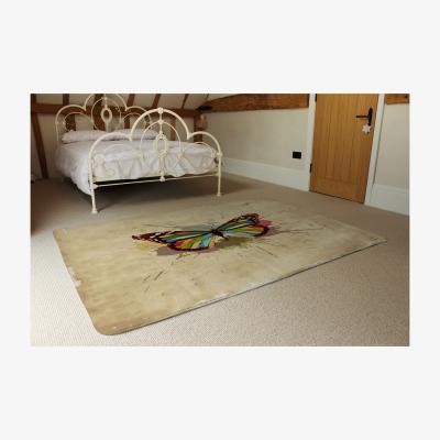 The Range Butterfly  Paint Splats Rug - Brown / 230cm