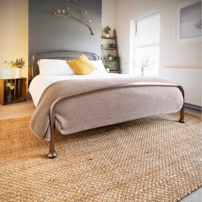 The Range Natural Brown Woven Jute Area Rug - Brown / 290 x 200cm