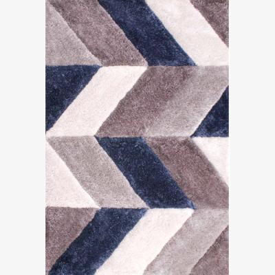 The Range 3D Carved Blazon Rug - Blue / 225cm