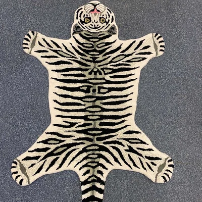 The Range Snowy Tiger Rug Small - Brown