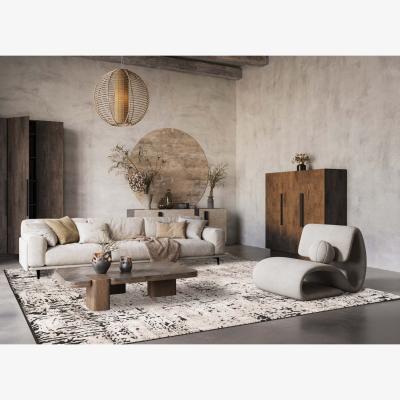 The Range Belgravia Living Room Area Rug Metallic Sheen Contemporary Illusion Design - Mocha / 290cm