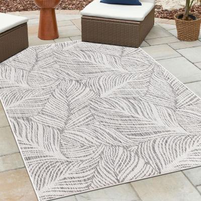 The Range Rhode Island Palm Rug - Grey / 120cm