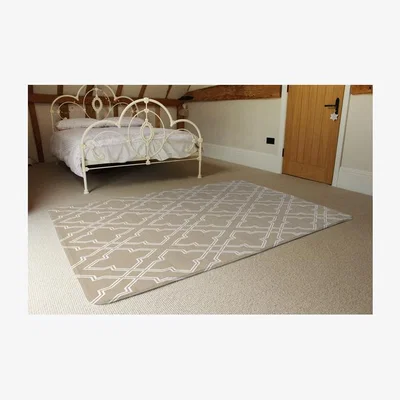 The Range Cross Ornament Pattern Rug - Gold / 230cm