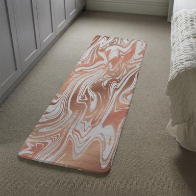 The Range Rose Gld Marble Runner Rug - Pink