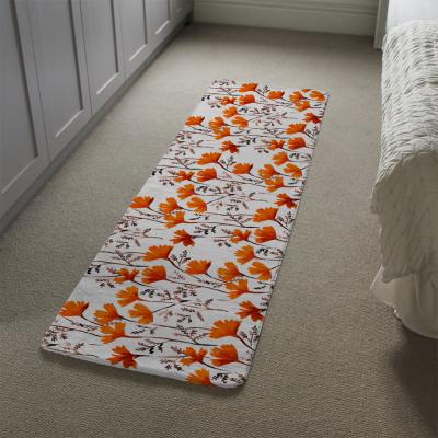 The Range Flowers In Autumn Colours Runner Rug - Orange