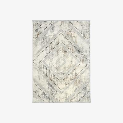 The Range Abstract Collection Vintage Design Rug in Grey  D176 - Grey / 160cm