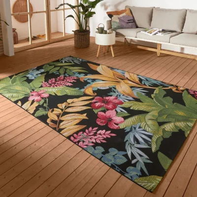 The Range Tropical Floral Indoor & Outdoor Rug Multicolour - Multicolour / 285.0cm