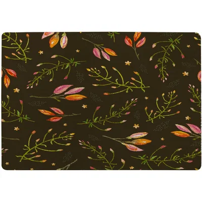 The Range Green Branches Rug - Green / 110cm