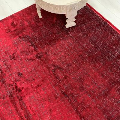 The Rug Seller Luxury Colore Rugs in Claret Red
