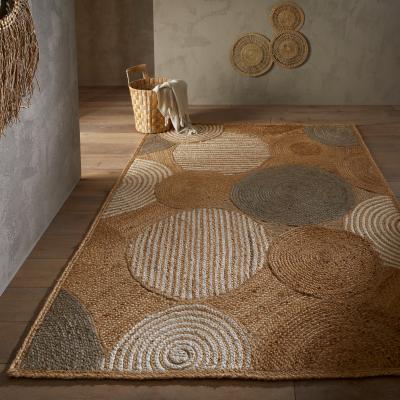 The Rug Seller Naturals Circles Jute & Cotton Flatweave Rug&nbsp;160x230cm