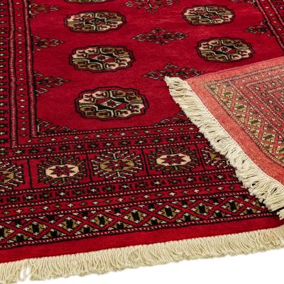 The Rug Seller Bokhara Rugs in Red Hand Knotted Traditional Design&nbsp;91x61cm