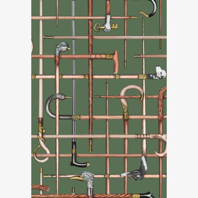 The Rug Seller Bastoni Wallpaper 14027 by Cole & Son in Racing Car Green&nbsp;Roll