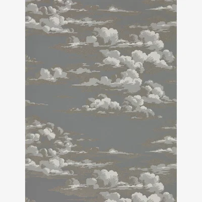 The Rug Seller Silvi Clouds Wallpaper 216603 by Sanderson in Taupe Grey&nbsp;Roll
