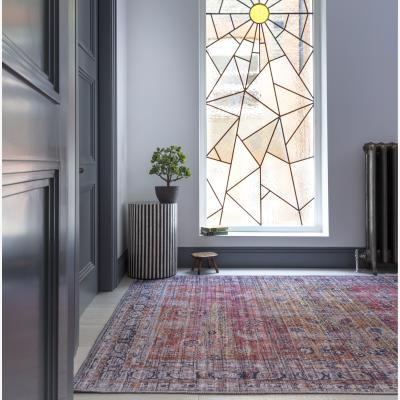 The Rug Seller Kaya Tara KY13 Traditional Persian Floral Rugs in Red Yellow