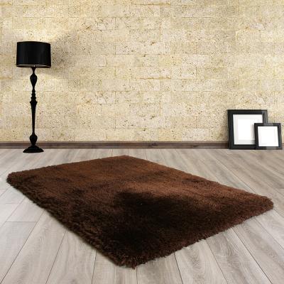 The Rug Seller Mayfair Shaggy Rugs in Chocolate Brown