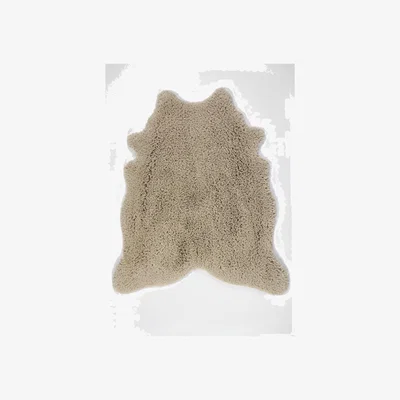 The Rug Seller Peau 770 Bath Mat in Linen Beige by Designer Abyss & Habidecor&nbsp;95x110cm