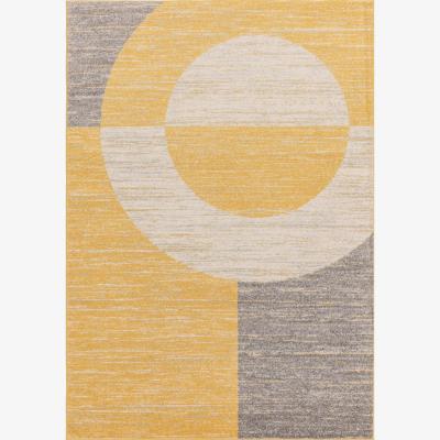 The Rug Seller Muse MU22 Modern Geometric Woven Rugs in Yellow