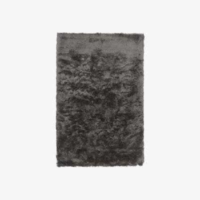 The Rug Seller Whisper Shiney Plain Shaggy Rugs in Graphite Grey&nbsp;160x230cm