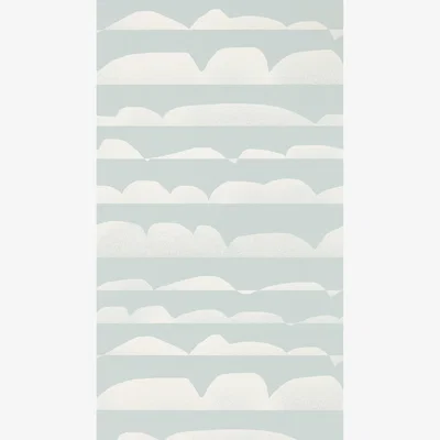 The Rug Seller Haiku Clouds Wallpaper 112011 by Scion in Glacier Ice Blue&nbsp;Roll