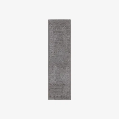 The Rug Seller Victoriana Traditional Distressed Runner Rugs in Slate Grey67x240cm