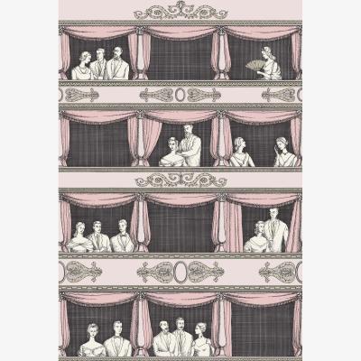 The Rug Seller Teatro Wallpaper 4008 by Cole & Son in Ballet Slipper Pink &nbsp;Roll