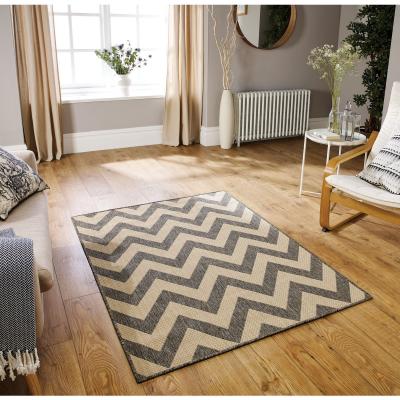 The Rug Seller Moda Chevron Rugs in Grey