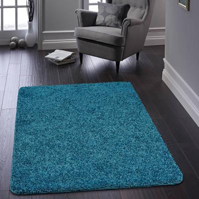 The Rug Seller Buddy Washable Plain Rugs in Teal Blue&nbsp;140x200cm