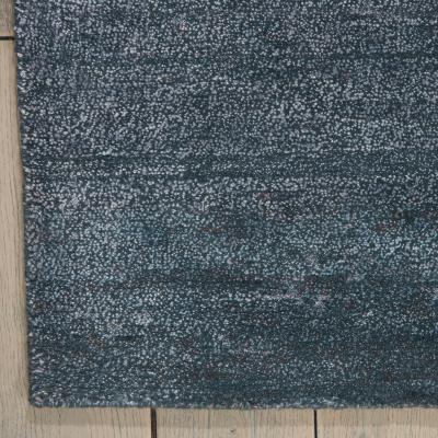 The Rug Seller Silk Shadows Rugs SHA15 in Blue Stone