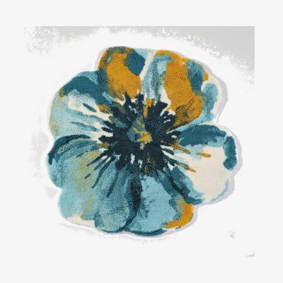 The Rug Seller Martinique 850 Circle Bath Mat in Safran by Abyss & Habidecor&nbsp;85x85cm