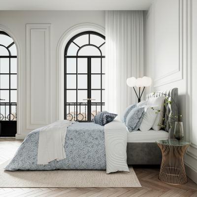 The Rug Seller Azora Floral Bedding by Bedeck of Belfast in Chambray Blue&nbsp;74x48cm