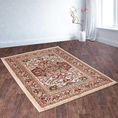 The Rug Seller Cashmere Rugs 5570 in Cream and Multicolours&nbsp;80x150cm