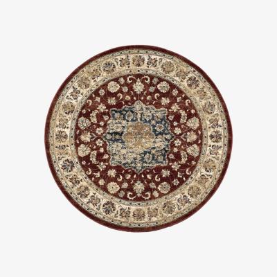 The Rug Seller Da Vinci Traditional Medallion Circle 57559 1464 Rugs in Red&nbsp;200x200cm