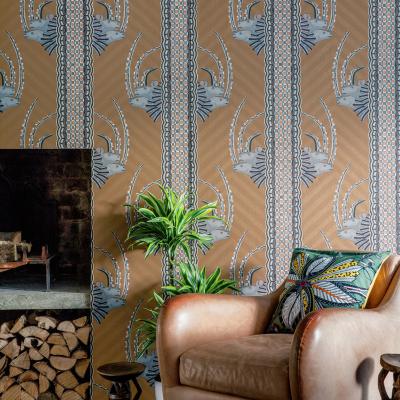 The Rug Seller Jabu Wallpaper 3018 by Cole & Son in Ginger OrangeRoll