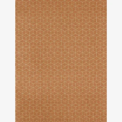 The Rug Seller Vault Geometric Wallpaper 112090 by Harlequin in Rust Orange&nbsp;Roll