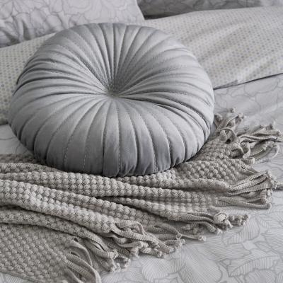The Rug Seller Serenity Circular Cushion by Katie Piper in Grey48x48cm